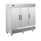 Chumart CMT-81F 80 7/8" Reach-In Freezer with Triple Solid Doors, Bottom Mount, Stainless Steel, 72 cu.ft