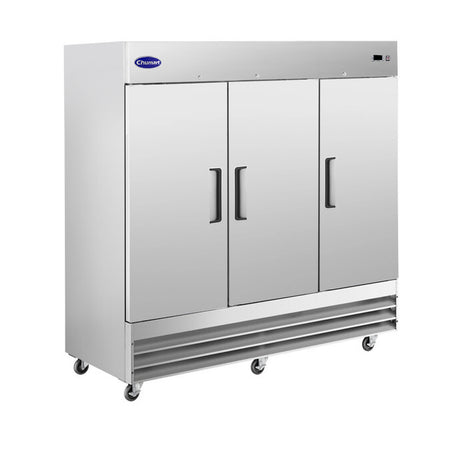 Chumart CMT-81R 80 7/8" Reach-In Refrigerator with Triple Solid Doors, Bottom Mount, Stainless Steel, 72 cu. ft.