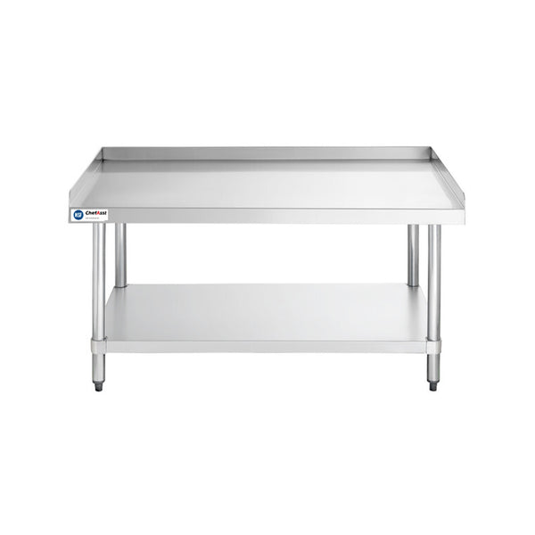 ChefAsst 30" x 48" 16-Gauge 304 Stainless Steel Equipment Stand with 201 Stainless Steel Legs and Undershelf