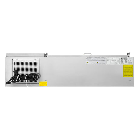 Polarman PLM-PD60 60" Countertop Refrigerated Topping Rail, Stainless Steel , (12) 1/6 Size Pans