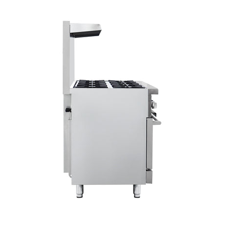 Flamaster FLM-R48 48” NG/LPG Commercial Gas Range, 8 Open Burners, 2 Standard Ovens, 306,000 BTU