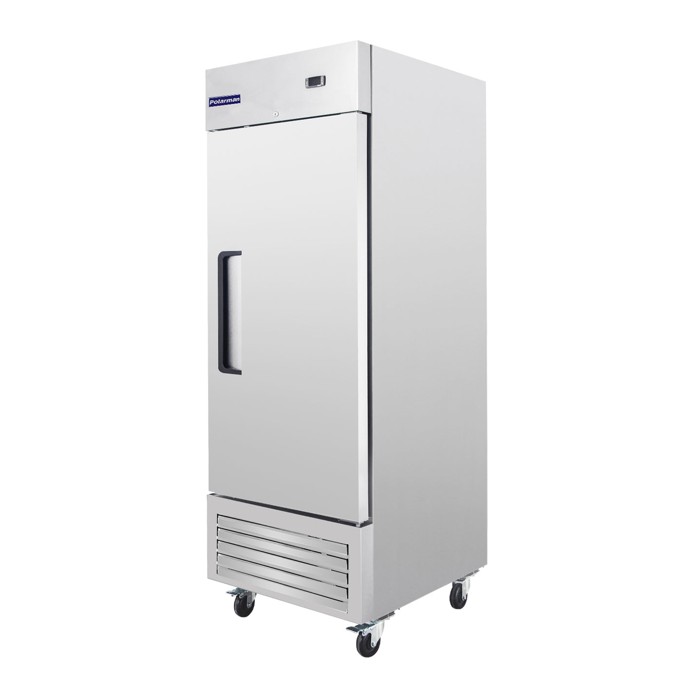 Polarman PLM-27RS 26 3/4" Reach-In Refrigerator with Single Solid Door, Bottom Mount, Stainless Steel, 23 cu. ft.