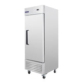 Polarman PLM-27RS 26 3/4" Reach-In Refrigerator with Single Solid Door, Bottom Mount, Stainless Steel, 23 cu. ft.