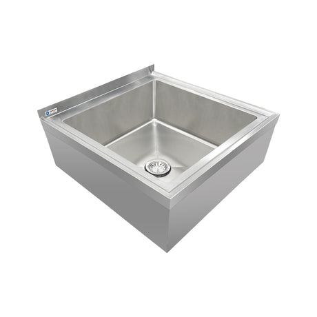ChefAsst 29"CA-MS-292916-316 16-Gauge Stainless Steel One Compartment Floor Mop Sink - 24" x 24"x 12" Bowl