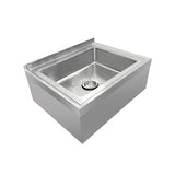 ChefAsst 25"CA-MS-212512-316 16-Gauge Stainless Steel One Compartment Floor Mop Sink - 20" x 16"x 6" Bowl