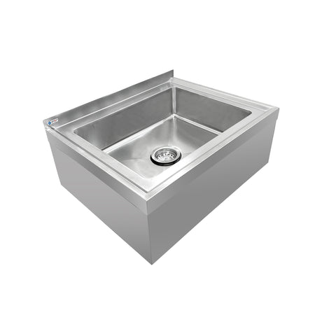 ChefAsst 25"CA-MS-212512-316 16-Gauge Stainless Steel One Compartment Floor Mop Sink - 20" x 16"x 6" Bowl