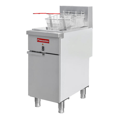 Flamaster FLM-EF50 15 1/2" Electric Floor Fryer, 50 lb, 208V/3 Phase