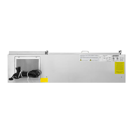 Polarman PLM-PD55 53" Countertop Refrigerated Topping Rail, Stainless Steel,(10) 1/6 Size Pans