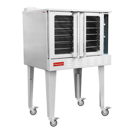 Flamaster FLM-COG 38" Single Deck Gas Convection Oven, NG/LPG, 5 Racks, 54,000 BTU