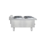 Flamaster FLM-EHP24 24" Commercial Electric Hot Plate - 4 Burners, 208V, 3 Phase
