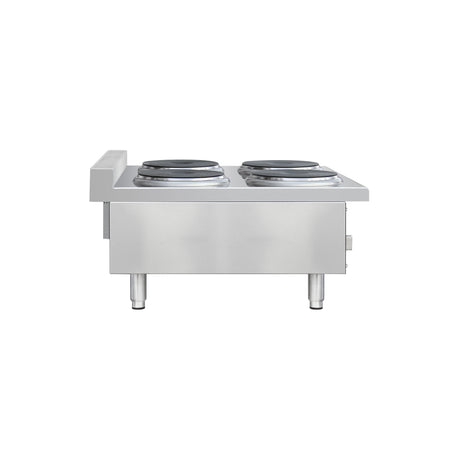 Flamaster FLM-EHP24 24" Commercial Electric Hot Plate - 4 Burners, 208V, 3 Phase
