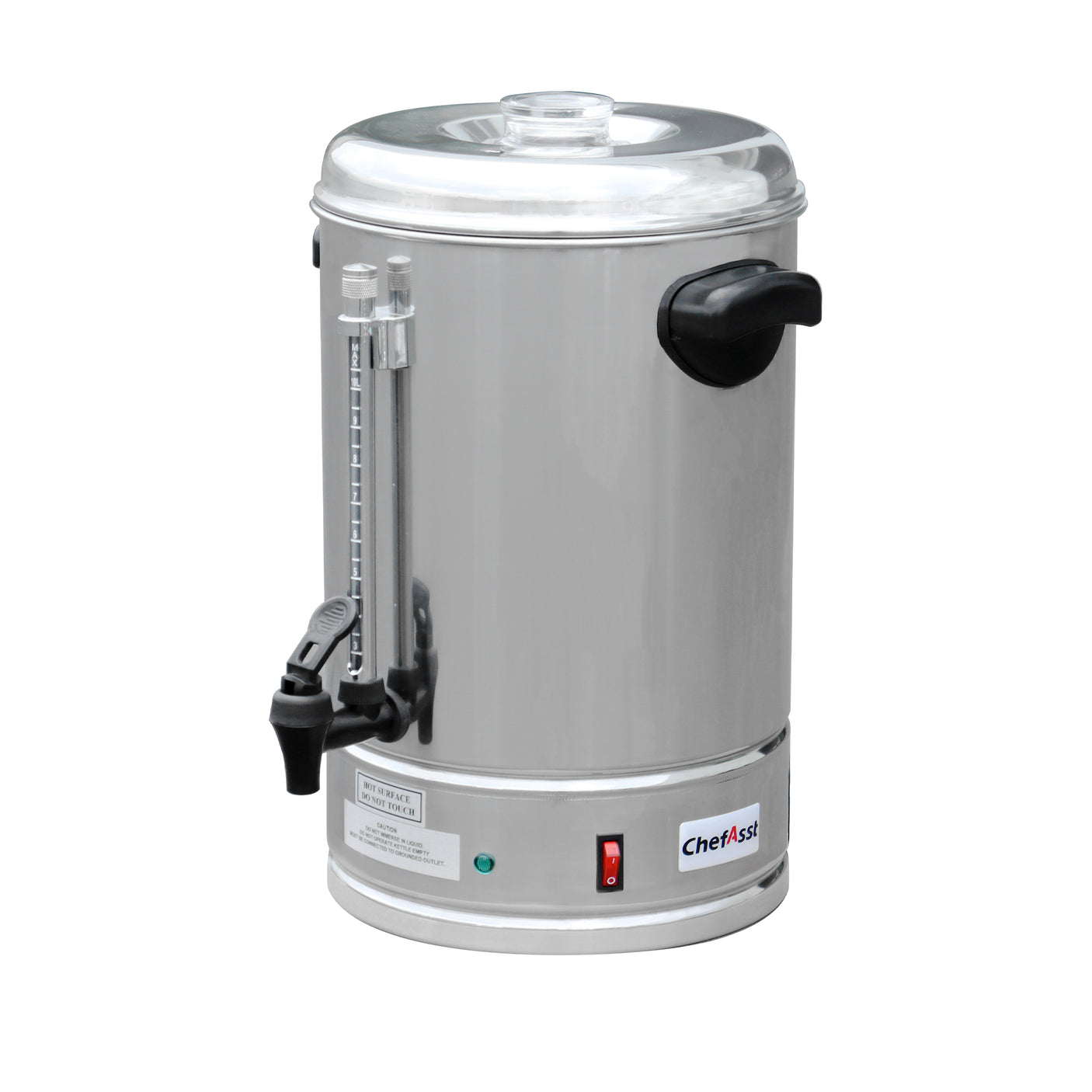 ChefAsst CP10A 338 oz Double Wall Stainless Steel Coffee Urn Coffee Percolator