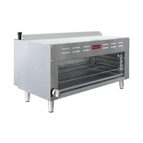 Flamaster FLM-CMG36 36” NG/LPG Infrared Cheese Melter, 35,000/32,000 BTU, Manual Valve