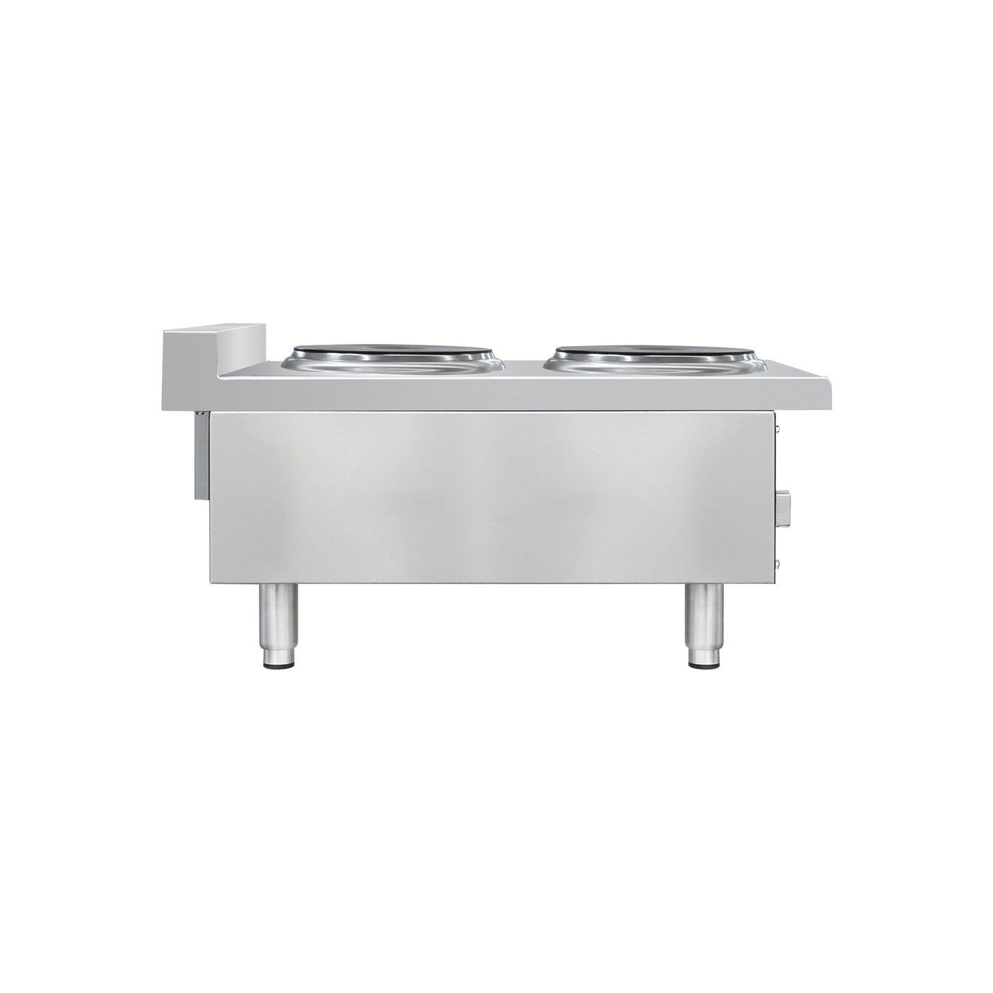 Flamaster FLM-EHP15 15" Commercial Electric Hot Plate - 2 Burners, 208V, 1 Phase