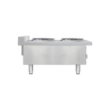 Flamaster FLM-EHP15 15" Commercial Electric Hot Plate - 2 Burners, 208V, 1 Phase