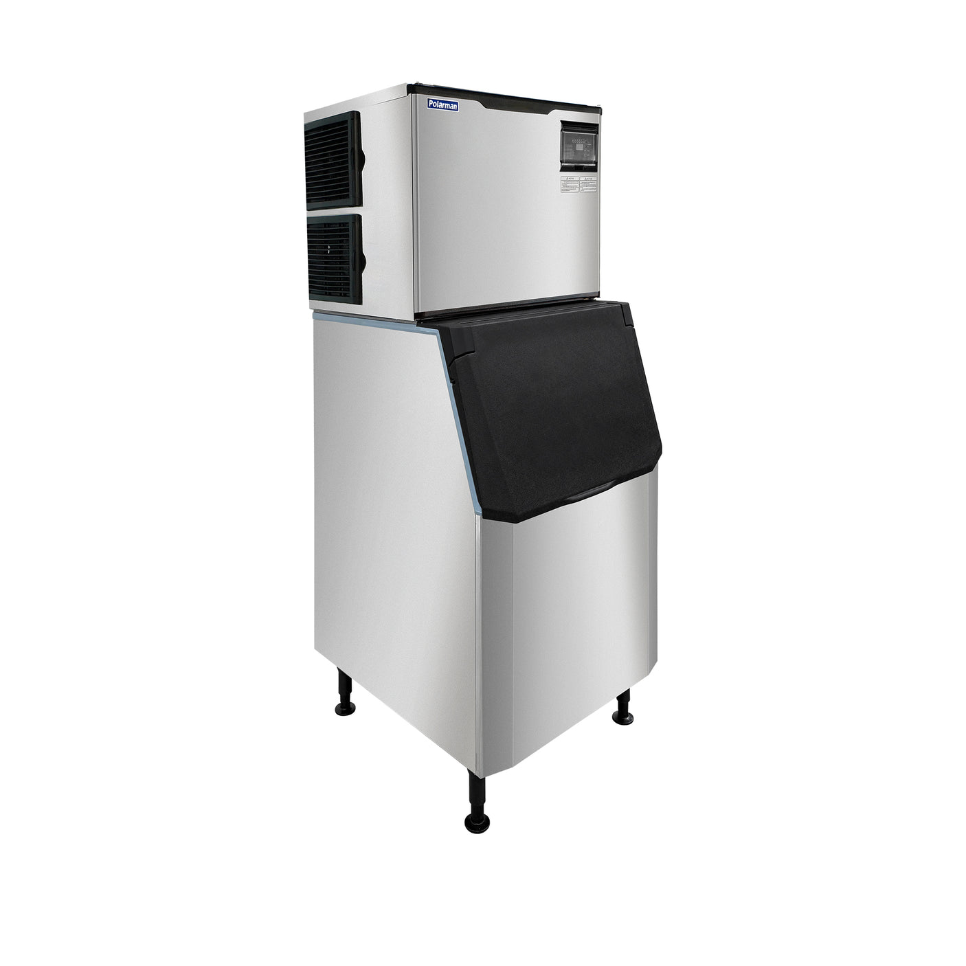 Polarman PLM-329 22" Air-Cooled Cube 350 lb Ice Machine with 275 lb Bin