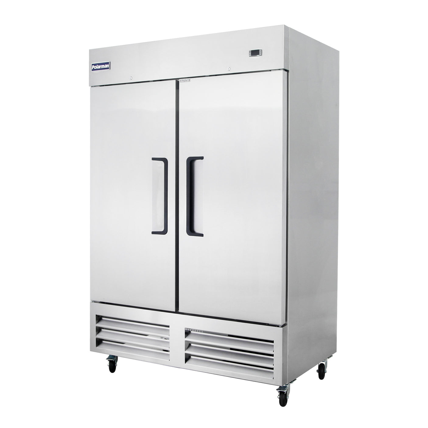 Polarman PLM-54FS 53 15/16" Reach-In Freezer with Double Solid Doors, Bottom Mount, Stainless Steel, 49 cu. ft.