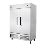 Polarman PLM-54FS 53 15/16" Reach-In Freezer with Double Solid Doors, Bottom Mount, Stainless Steel, 49 cu. ft.
