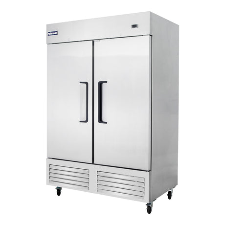 Polarman PLM-54FS 53 15/16" Reach-In Freezer with Double Solid Doors, Bottom Mount, Stainless Steel, 49 cu. ft.