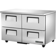 True TUC-48D-4-HC 48 3/8 inch Undercounter Refrigerator with 4 Drawers