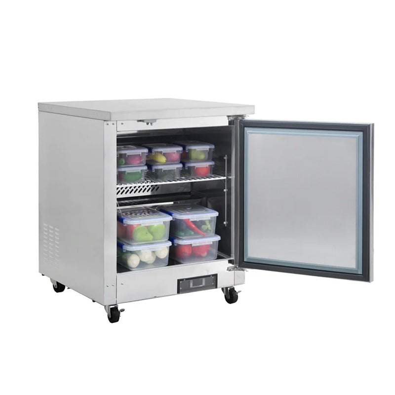 Polarman PLM-UC-27S 27 3/4" Undercounter Refrigerator, 6.5 cu. ft, Stainless Steel, 1 Solid Door