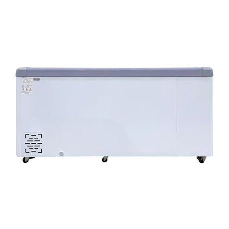 Polarman PLM-S560 70 7/8" Mobile Ice Cream Display Freezer, Curved Sliding Lid with 6 Baskets, 20 cu. ft.