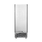 Polarman PLM-SGD28R 27 3/5" Black Refrigerated Swing Glass Door Merchandiser with LED Lighting, 20.7 cu.ft（SS-P600WB）
