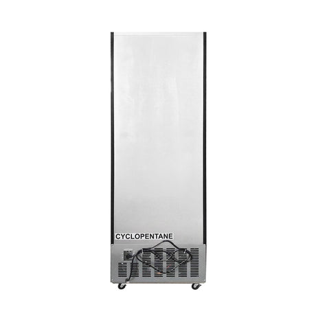 Polarman PLM-SGD28R 27 3/5" Black Refrigerated Swing Glass Door Merchandiser with LED Lighting, 20.7 cu.ft（SS-P600WB）