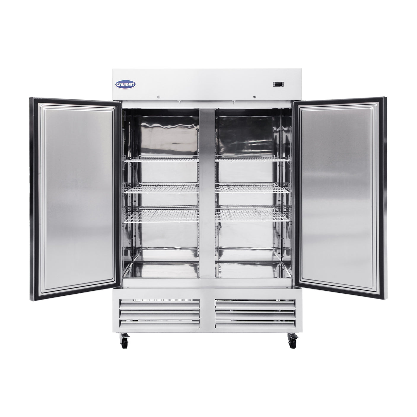 Chumart CM-54RS 53 15/16" Reach-In Refrigerator with Double Solid Doors, Bottom Mount, Stainless Steel, 49 cu. ft.
