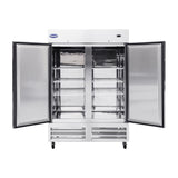 Chumart CM-54RS 53 15/16" Reach-In Refrigerator with Double Solid Doors, Bottom Mount, Stainless Steel, 49 cu. ft.