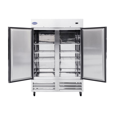 Chumart CM-54RS 53 15/16" Reach-In Refrigerator with Double Solid Doors, Bottom Mount, Stainless Steel, 49 cu. ft.