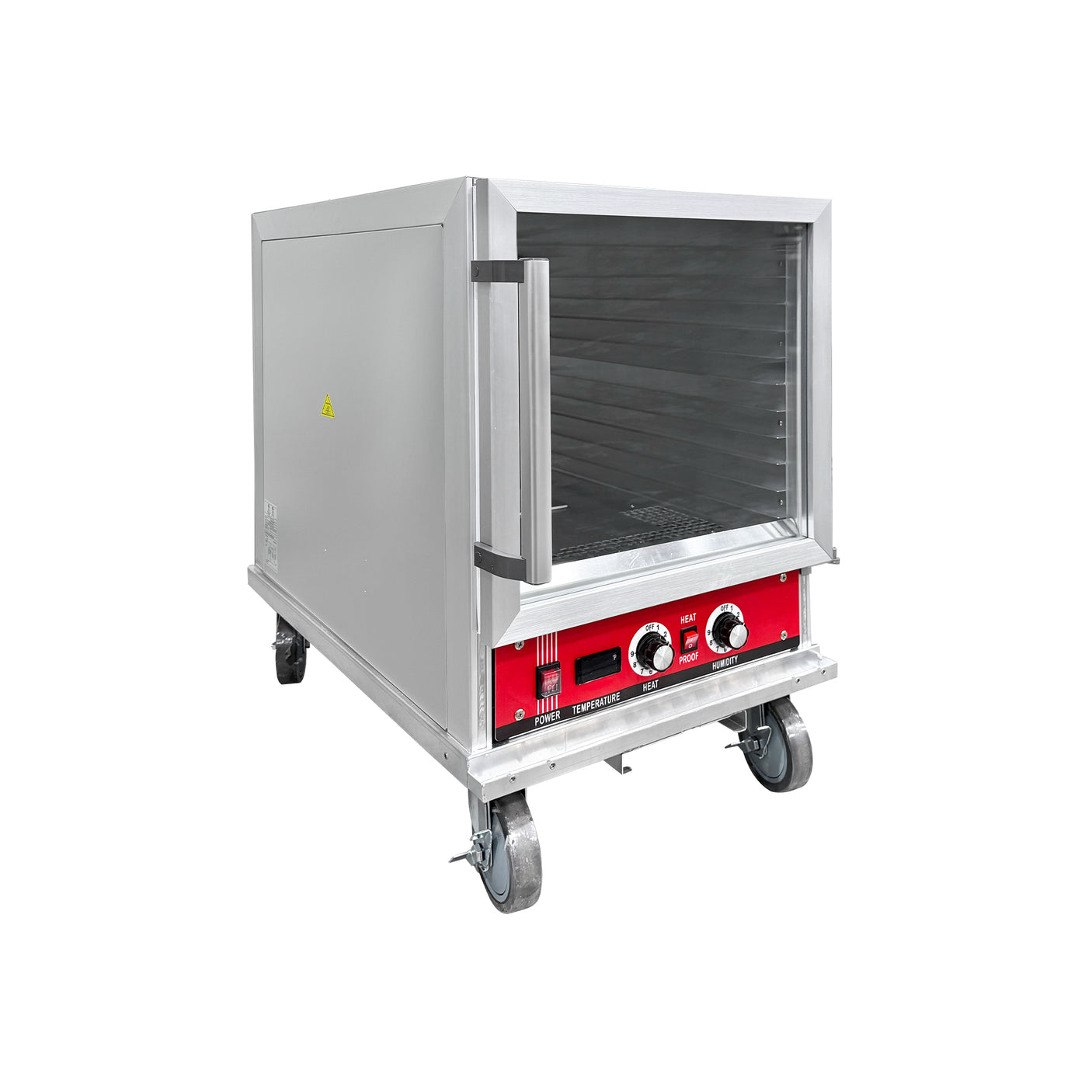 Polarman PLM-W159L-P 31 2/5" Undercounter Half Size Insulated Heated Holding / Proofing Cabinet with Clear Door