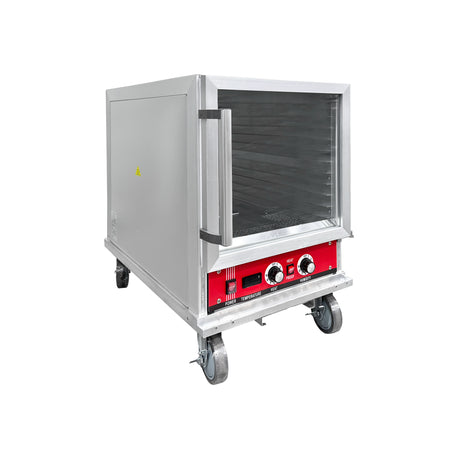 Polarman PLM-W159L-P 31 2/5" Undercounter Half Size Insulated Heated Holding / Proofing Cabinet with Clear Door