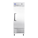Chumart CM-27FS 26 3/4" Reach-In Freezer with Single Solid Door, Bottom Mount, Stainless Steel, 23 cu. ft.