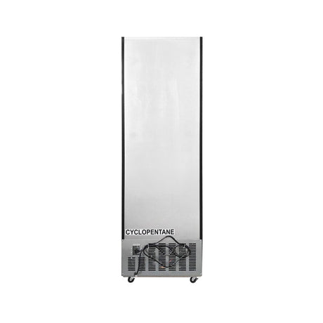 Polarman PLM-SGD21R 21 1/5" Black Refrigerated Swing Glass Door Merchandiser with LED Lighting, 7.5 cu.ft（SS-P238WA）