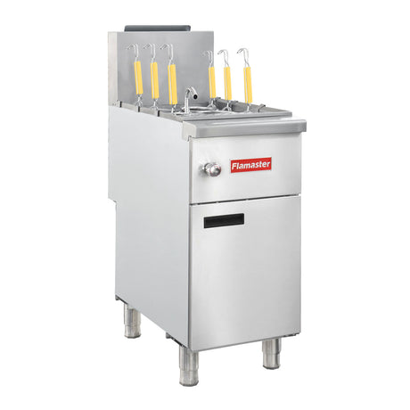 Flamaster FLM-PC11-NG 15 1/2" 11 Gallon Gas Pasta Cooker, Natural Gas, 122,000 BTU