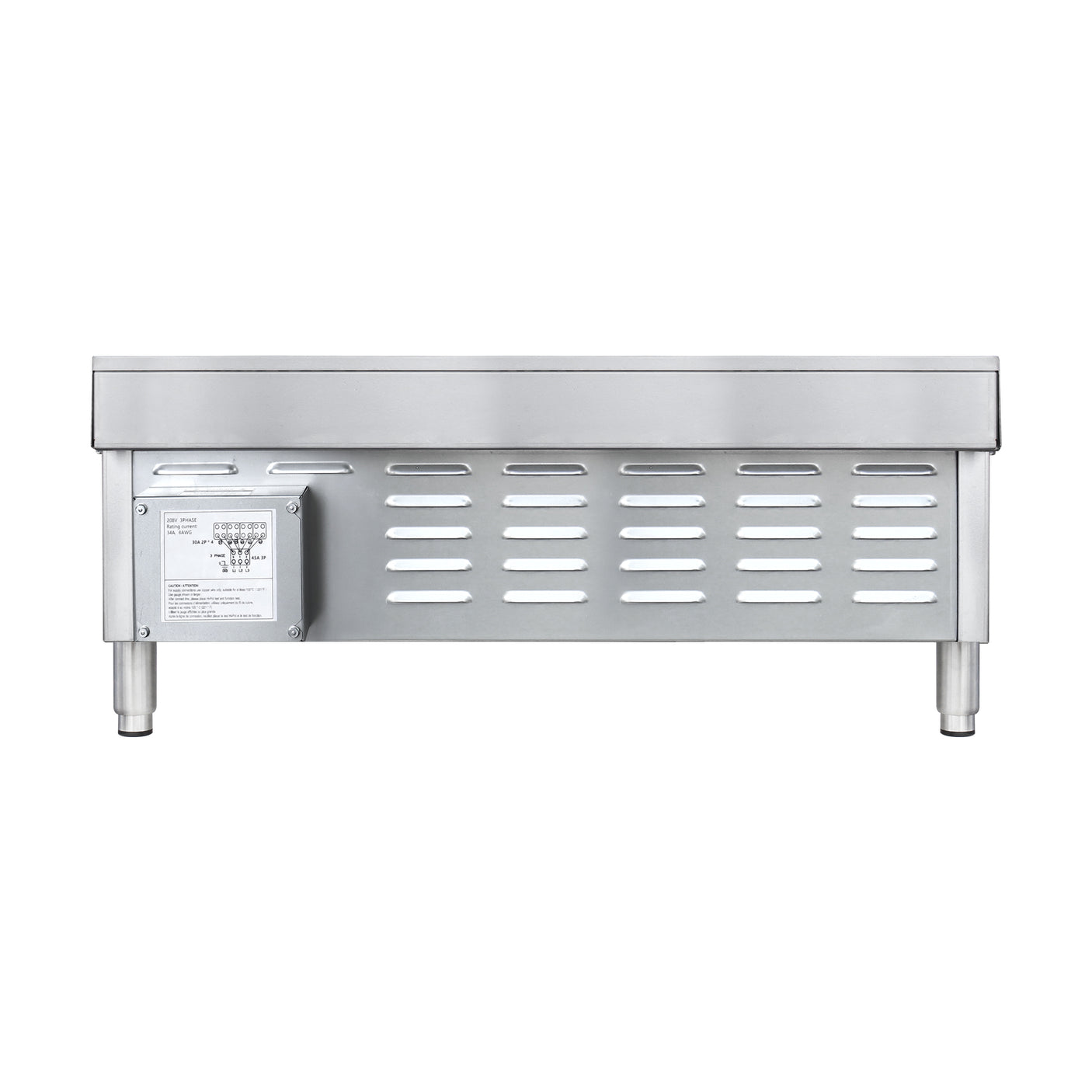 Flamaster FLM-EHP36 36" Commercial Electric Hot Plate - 6 Burners, 208V, 3 Phase