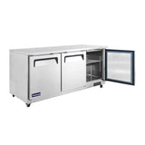 Polarman PLM-UC-72S 71 3/4" Undercounter Refrigerator, 18 cu. ft, Stainless Steel, 3 Solid Doors