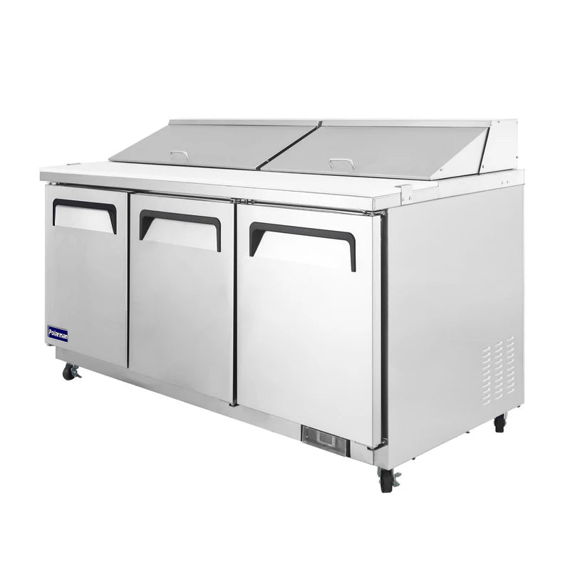 Polarman Sandwich/Salad Prep Table With Three Solid Full Doors