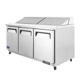 Polarman Sandwich/Salad Prep Table With Three Solid Full Doors