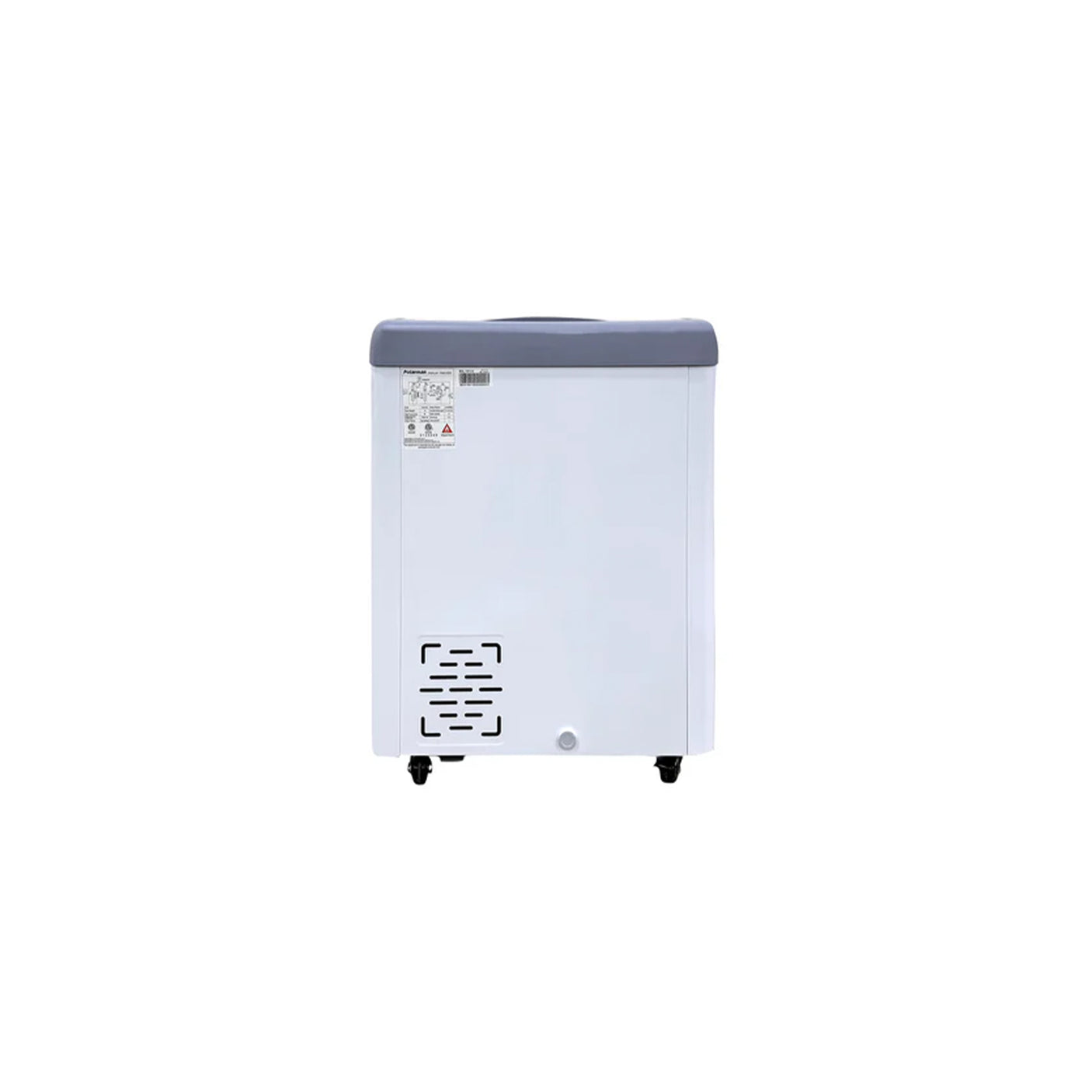 Polarman PLM-S150 26 3/16" Mobile Ice Cream Display Freezer, Curved Sliding Lid with 2 Baskets, 5.3 cu. ft.