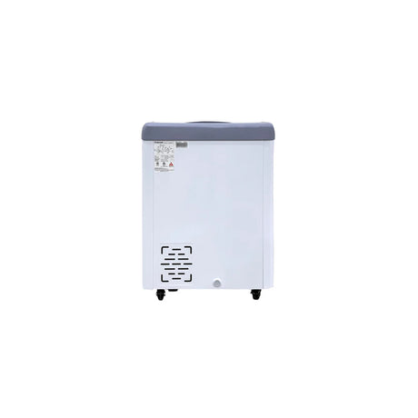 Polarman PLM-S150 26 3/16" Mobile Ice Cream Display Freezer, Curved Sliding Lid with 2 Baskets, 5.3 cu. ft.