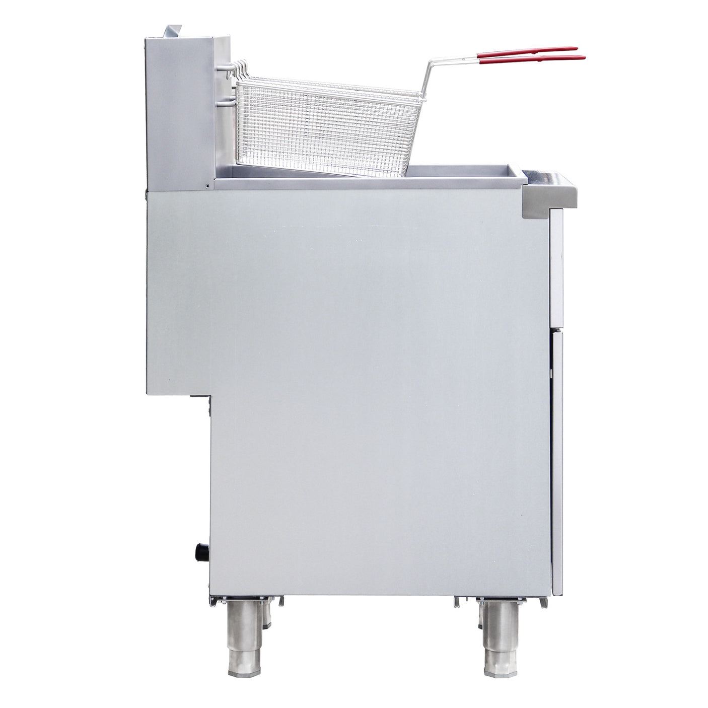 Flamaster FLM-F3-LP 15 1/2" Liquid Propane Floor Fryer, 35-40 lb, 3 Tubes, 90,000 BTU
