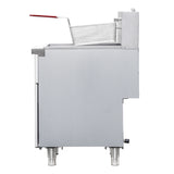 Flamaster FLM-F4-LP 15 1/2" Liquid Propane Floor Fryer, 40-50 lb, 4 Tubes, 120,000 BTU