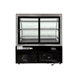 Polarman PLM-371AB 48" Black 3-Shelf Curved Glass Refrigerated Bakery Display Case