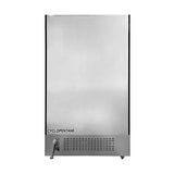 Polarman PLM-SGD44R 44 1/2" Black Refrigerated Double Swing Glass Door Merchandiser with LED Lighting, 31 cu.ft（SS-P1000WB-A）