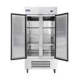Polarman PLM-35FS 39 1/2" Reach-In Freezer with Double Solid Doors, Bottom Mount, Stainless Steel, 35 cu. ft.