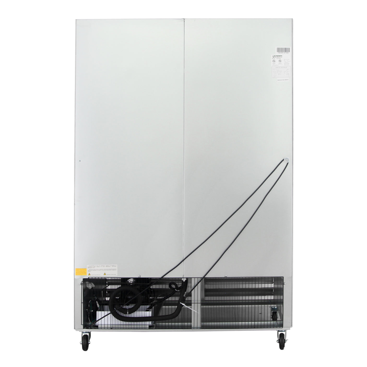 Polarman PLM-54RS 53 15/16" Reach-In Refrigerator with Double Solid Doors, Bottom Mount, Stainless Steel, 49 cu. ft.