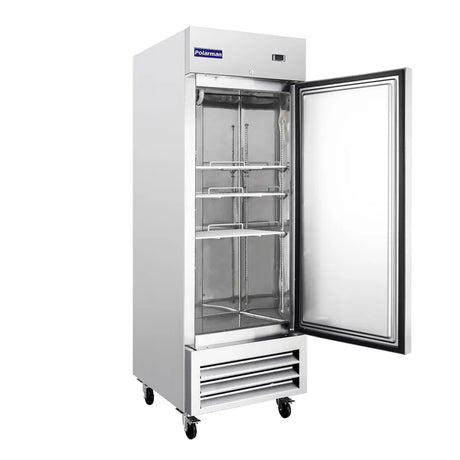 Polarman PLM-19FS 26 3/16" Reach-In Freezer with Single Solid Door, Bottom Mount, Stainless Steel, 19 cu. ft.