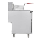 Flamaster FLM-EF50 15 1/2" Electric Floor Fryer, 50 lb, 208V/3 Phase